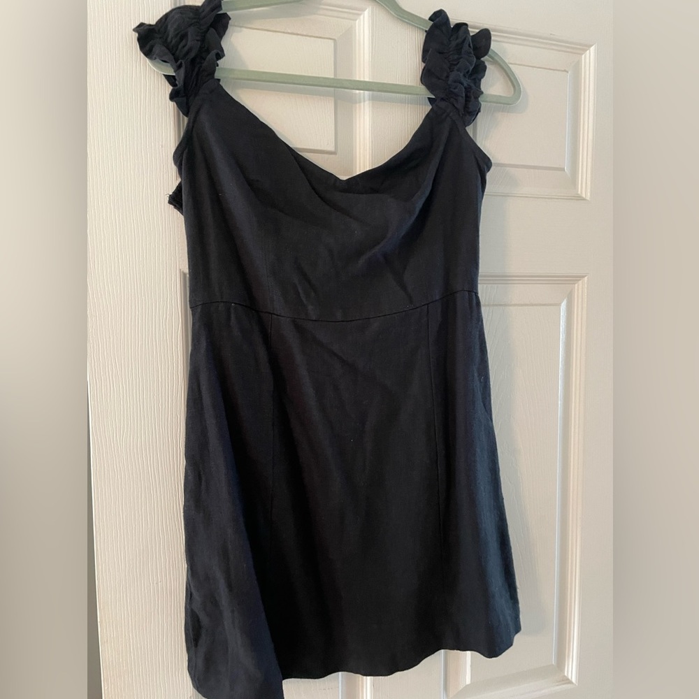 NWT Abercrombie black mini dress off the shoulders